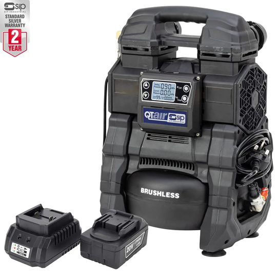 SIP SIP QT Battery & Mains Oilless Compressor