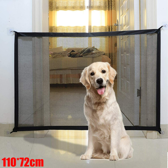 Magic Pet Gate, Mesh Dog Gate, Folding Baby/Dog Safety Fence Enclosure
