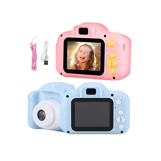 (Pink) Kids Digital Camera 8mp Video Toy Shockproof Toys
