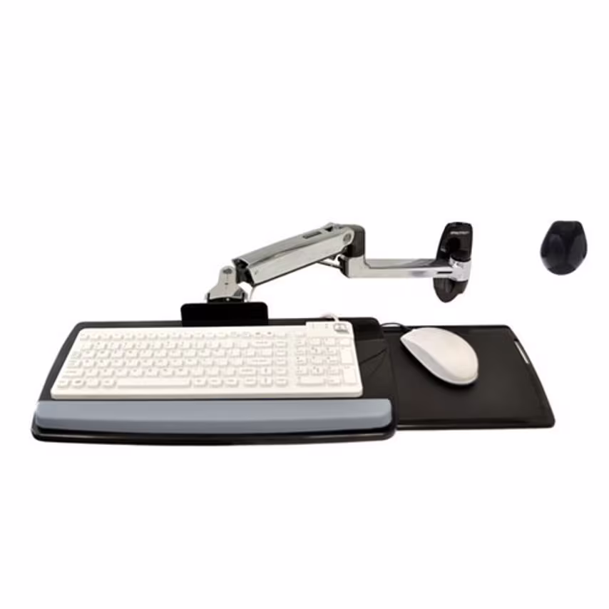 Ergotron Lx Wall Mount Keyboard Arm - Keyboard/Mouse Arm Mount Tray - Wall Mount