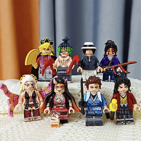 (8PCS-C) 24PCS Demon Slayer Series Children's Toy Fit Lego