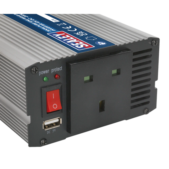 Sealey Power Inverter Pure Sine Wave 300W 12V DC - 230V 50Hz