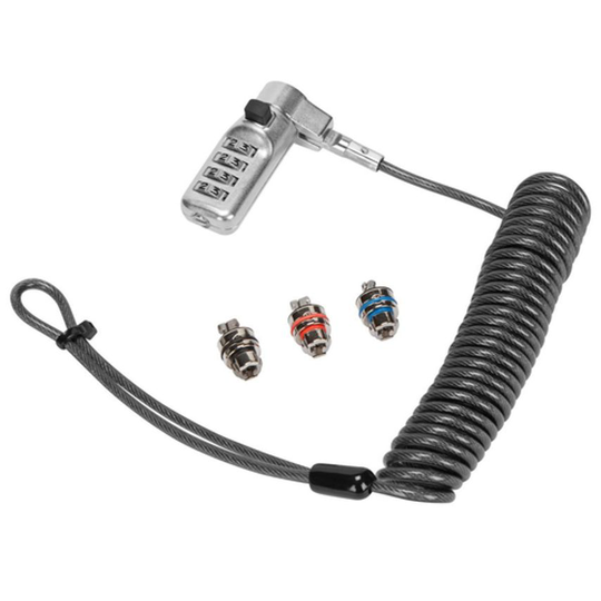 Targus (Bel) 3-IN-1 Lock Coiled Combi Ret Lock