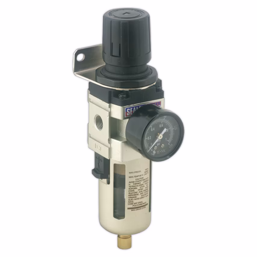 Sealey Air Filter/Regulator Max Airflow 70CFM