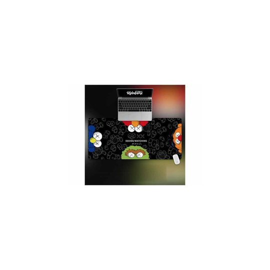(Black, 900*400*3MM) Kaws Super Large Mouse Pad Game Mouse Pad
