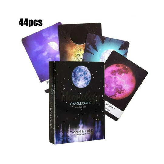 44Pcs Cards Moonology Energy Oracle Tarot Decks Cards Sets Board Game Family