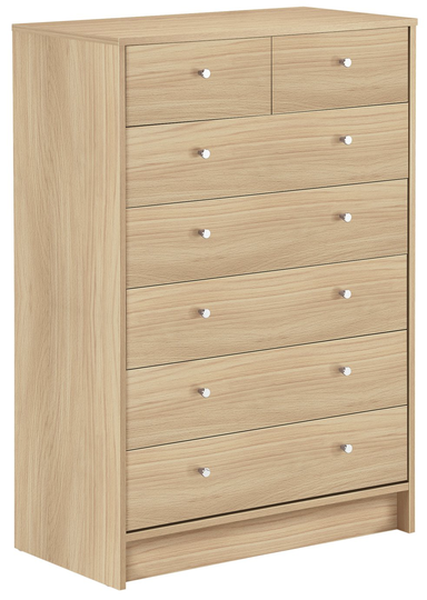 Argos Home Malibu 5+2 Drawer Chest of Drawers - Beech Effect