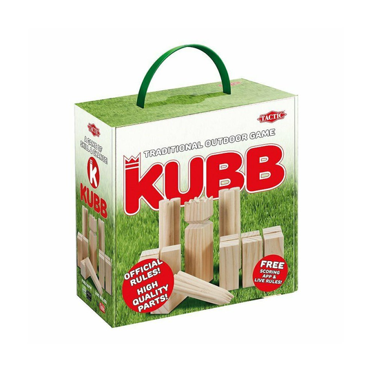 Kubb in cardboard box
