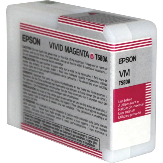 Epson Epson T580A Vivid Magenta Ink Cartridge 80ml - C13T580A00