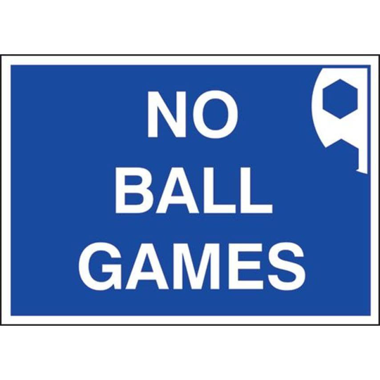 Sitesafe 250 x 350mm No Ball Games - Rigid