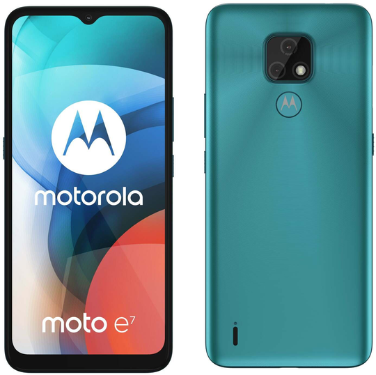 SIM Free Motorola E7 Mobile Phone - Blue