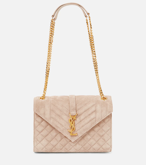 Envelope Medium suede shoulder bag