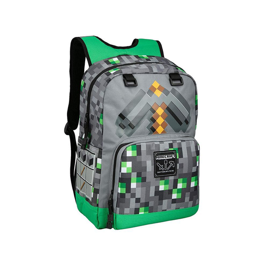 (Style2) Minecraft Tile Backpack School Bags Laptop Bag Travel Casual Boys Backpack