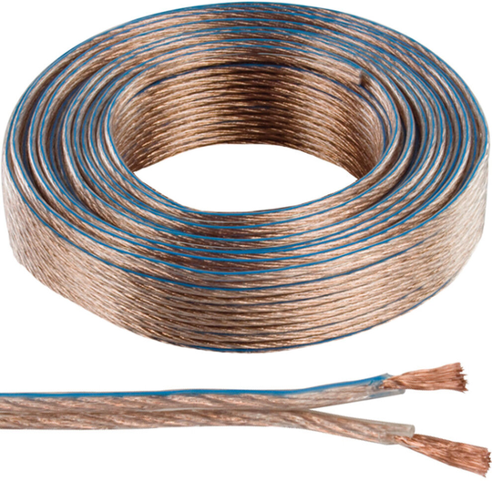 50M Quality Speaker Cable 2.5mm 14 AWG Wire Reel Drum Amp HiFi Loud CCA Strands