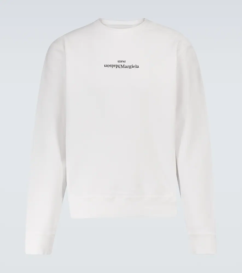 Upside down logo sweatshirt