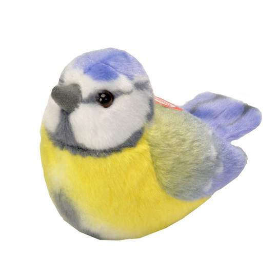 Wild Republic 19483 13 - 16 cm Blue Tit with Real Bird Calls Plush Toy