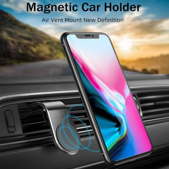 PIXFAB Magnetic Car Phone Holder, Air Vent Car Phone Holder, Black Strong Magnetic Car Phone Holder For Samsung Galaxy S20