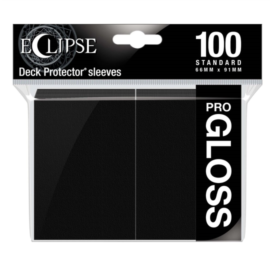 Eclipse PRO Gloss Standard Sleeves Jet Black (100ct)