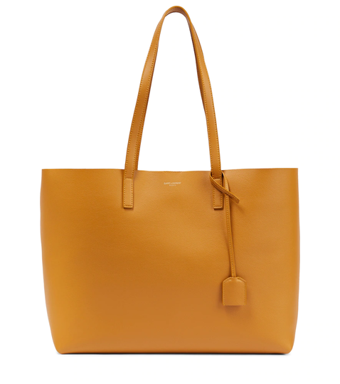 Shopping E/W Large leather tote bag