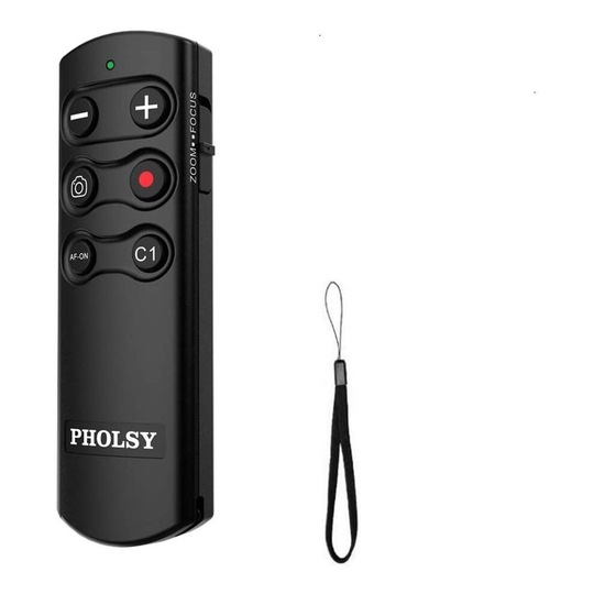 PHOLSY Wireless Shutter Remote Commander Control for Sony ILCE-a6100, a6400, a6600, a7M3, a7RM3, a7RM4, a7SM3, a9, a9M2, DSC-RX0M2, RX100M7, ZV-1;