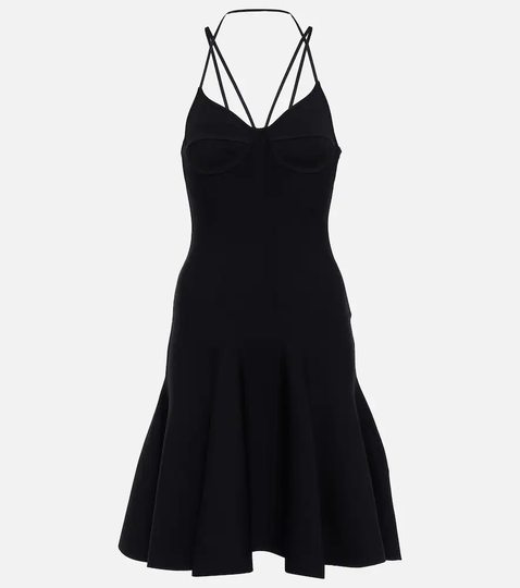 Halterneck minidress