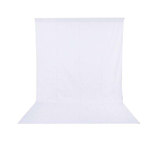 3x6m/10x20ft Photo Video Studio 100% Cotton Muslin Collapsible Backdrop Background for Photography White