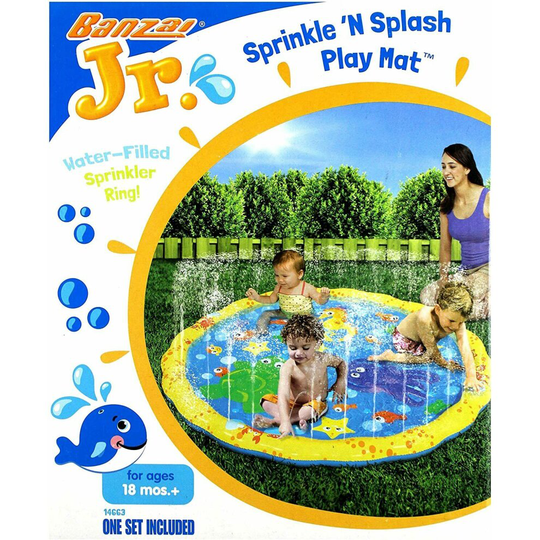 Banzai Spin & Jump Kids Junior Sprinkle N Splash Play Set Multi-Colour - 14663