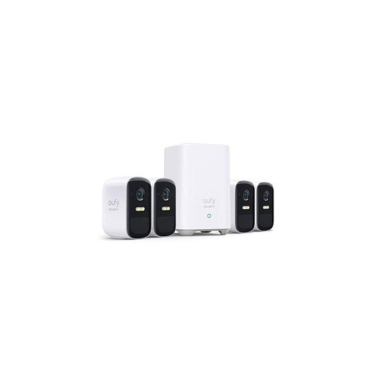 eufy Security eufyCam 2C Pro 4-Cam Kit Security Camera Outdoor, Wireless Home Security System with 2K Resolution, HomeKit Compatibility, 180