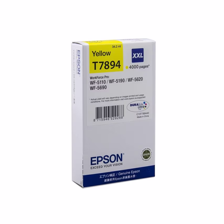 Epson Epson T7894XXL Yellow High YieId Ink Cartridge 34ml - C13T789440
