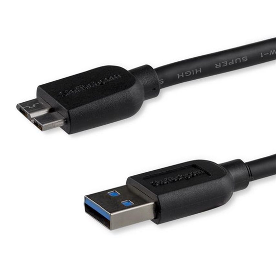 Startech 0.5m Slim USB 3.0 A to Micro B Cable MM
