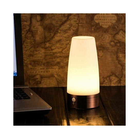 Wireless PIR Motion Sensor LED Night Light Battery Powered Table Desk Lamp Gift