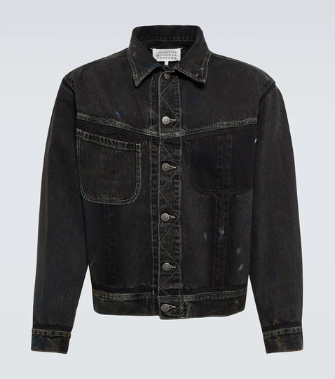 Paint denim jacket