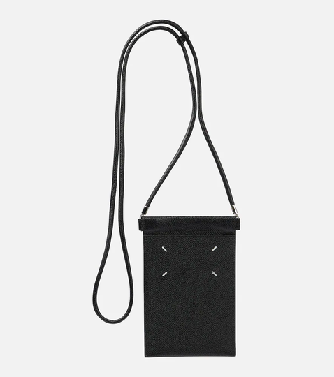 Four-Stitch leather phone pouch