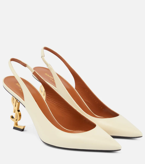 Opyum 85 leather slingback pumps