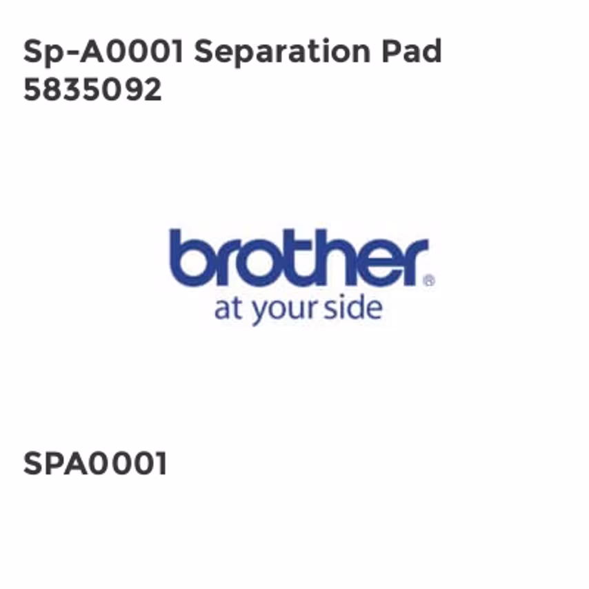 Brother Sp-A0001 Separation Pad 5835092- you get 8