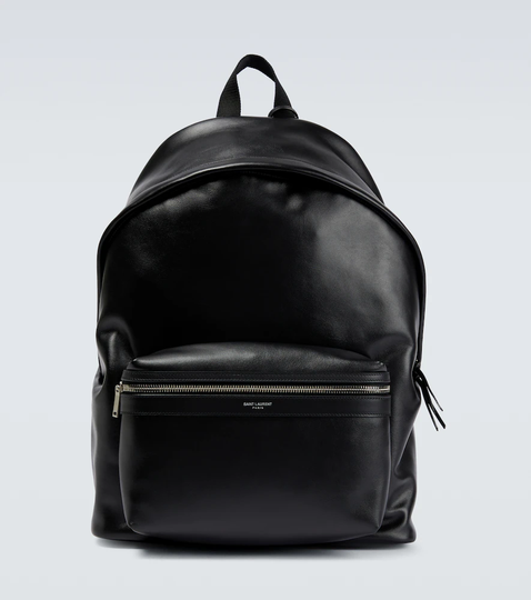 City leather backpack