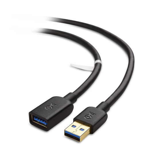 Cable Matters SuperSpeed USB 3.0 Extension Cable in Black 1m