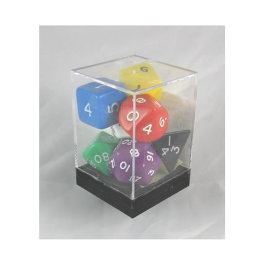 Assorted Jumbo Polyhedral 7 Dice Set