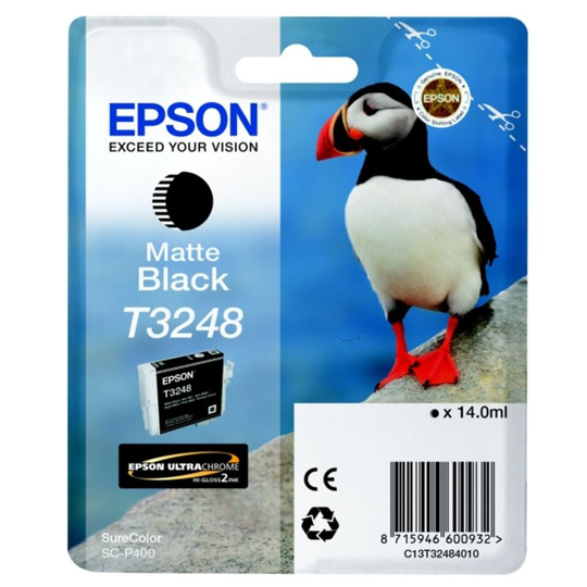 Epson Epson T3248 Puffin Matte Black Standard Capacity Ink Cartridge 14ml - C13T