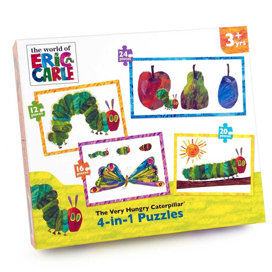 The Very Hungry Caterpillar 4-in-1 Jigsaw Puzzles (12 - 24 Pieces)