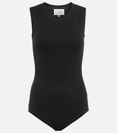 Stretch-jersey bodysuit