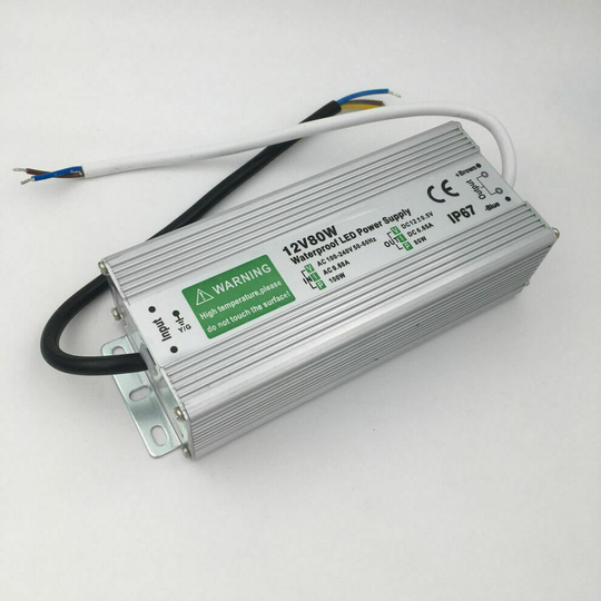 ( IP67 Waterproof LED Transformer Driver Power Supply 80W) LED Driver Power Supply AC 110V-260V to DC 12V