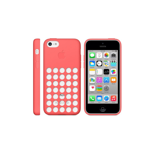 Apple iPhone 5c Dot Silicone Back Case Cover - Pink