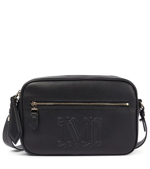 Elsa monogram leather camera bag