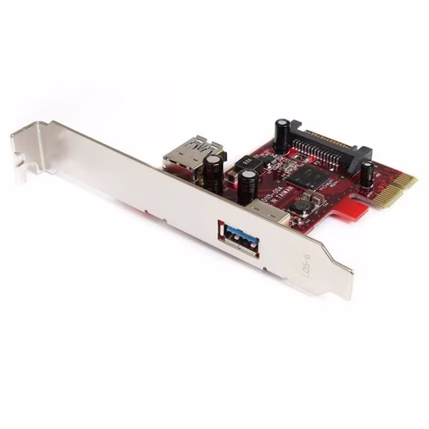 Startech 2 Port PCIe USB3.0 Card UASP 1 Int 1 Ext- you get 5