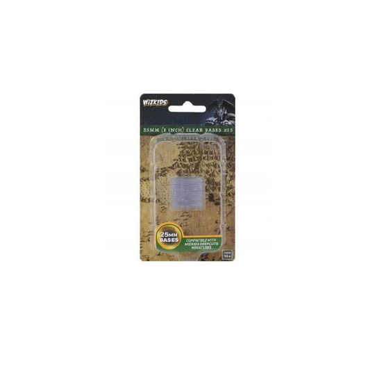 WizKids Deep Cuts - Clear 25mm Round Base - 15 Count