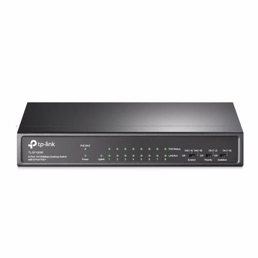 TP Link 9 Port Desktop Switch 8 Port PoE Plus