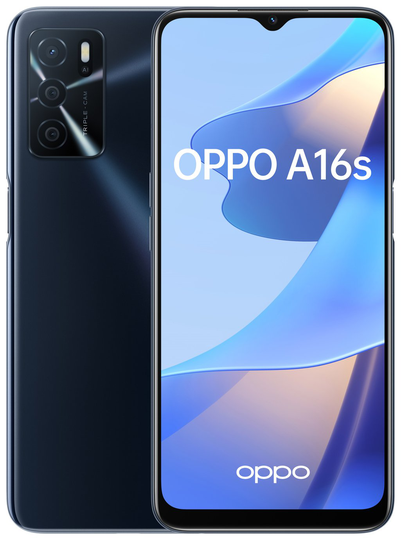 SIM Free OPPO A16s 64GB Mobile Phone - Black