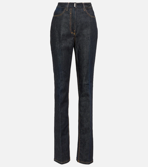 High-rise slim jeans