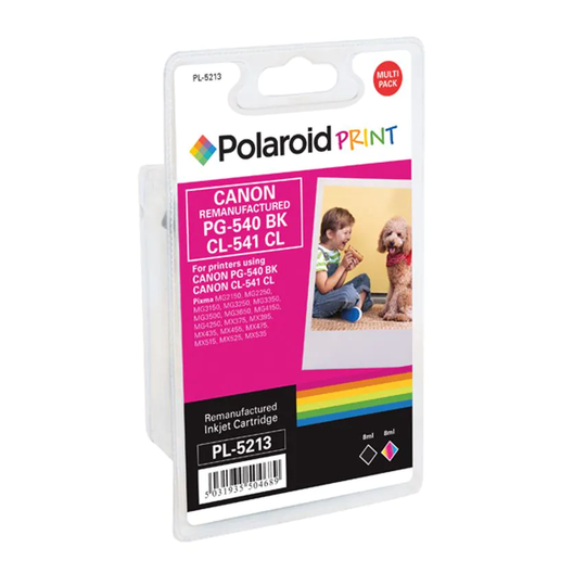 Polaroid PG-540 Black / CL-541 Colour Remanufactured Inkjet Cartridge 5225B006-C